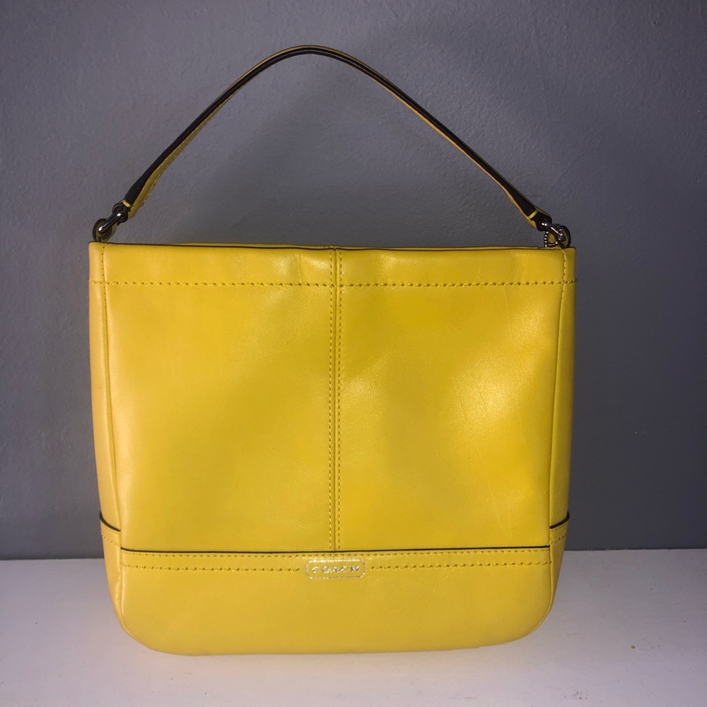 Yellow Cross Body Coach Bag